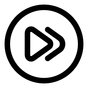 Rewind Forward Circle Icon from Solar Linear Set