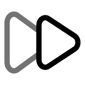 Rewind Forward Icon from Solar Line Duotone Set