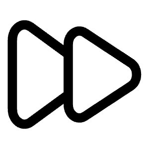 Rewind Forward Icon from Solar Linear Set