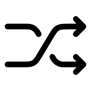 Shuffle Icon from Solar Linear Set