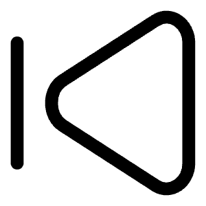 Skip Previous Icon from Solar Linear Set