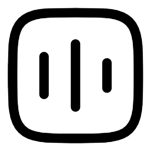 Soundwave Square Icon from Solar Linear Set