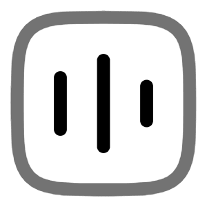 Soundwave Square Icon from Solar Line Duotone Set