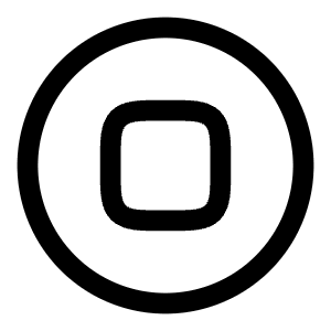Stop Circle Icon from Solar Linear Set