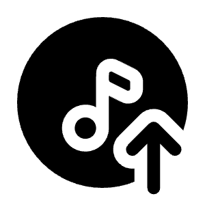 Upload Track Icon from Solar Bold Set