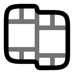 Video Frame 3 Icon from Solar Line Duotone Set