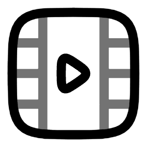 Video Frame Play Vertical Icon from Solar Line Duotone Set