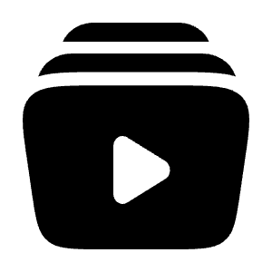 Video Library Icon from Solar Bold Set