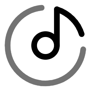 Vinyl Icon from Solar Line Duotone Set