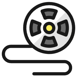 Movies Reel Icon from Ultimate Colors - Free Set