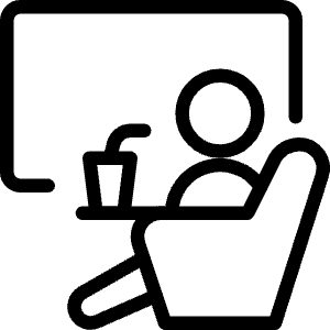 Movies Sit Drink Icon from Ultimate Light - Free Set