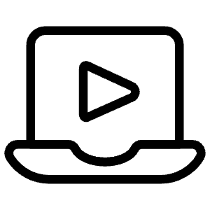 Video Player Laptop Icon from Ultimate Light - Free Set