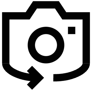 Camera Arrow Icon from Atlas Line Set