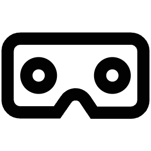 Glasses Virtual Reality Icon from Atlas Line Set