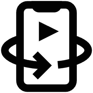 Smartphone Play Icon from Atlas Line Set