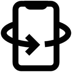 Smartphone Rotation Icon from Atlas Line Set