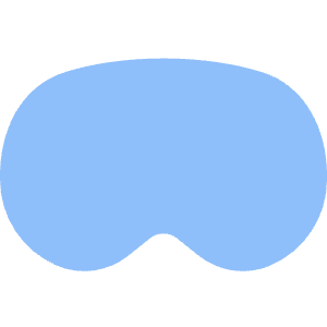 Vision Pro Icon from Core Flat Set