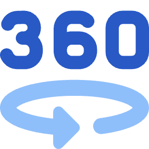 Vr 360 View Icon from Core Flat Set
