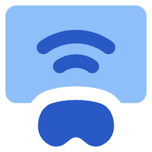 Vr Cast To Device Icon from Core Flat Set