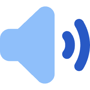 Volume Level High Icon from Core Flat Set