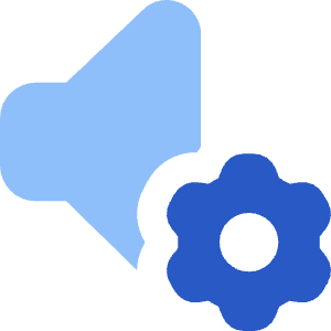 Volume Setting Gear Icon from Core Flat Set