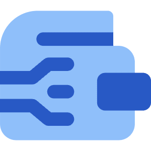 Crypto Wallet Icon from Core Flat Set