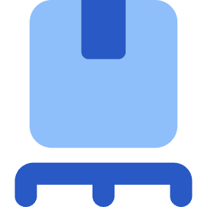 Shipping Pallet Package Icon from Core Flat Set