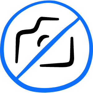 Allowances No Photos Sign Icon from Freehand Duotone - Free Set