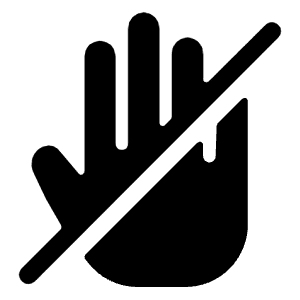 Allowances No Talking Icon from Ultimate Bold - Free Set