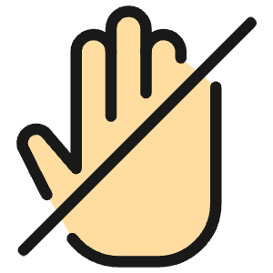 Allowances No Talking Icon from Ultimate Colors - Free Set