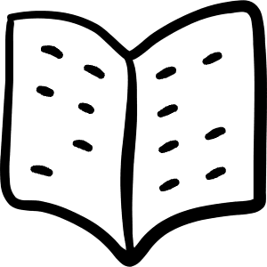 Disability Blind Read Icon from Freehand Line - Free Set