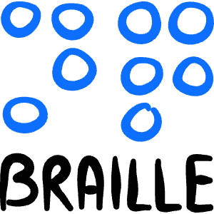 Disability Braille Icon from Freehand Duotone - Free Set