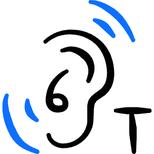 Disability Hearing T Icon from Freehand Duotone - Free Set