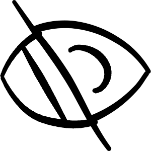 Disability Partially Blind Icon from Freehand Line - Free Set