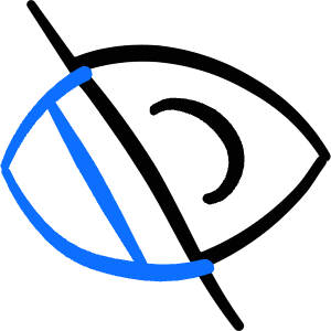 Disability Partially Blind Icon from Freehand Duotone - Free Set