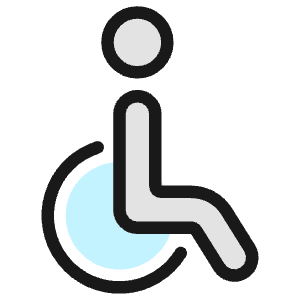 Disability Wheelchair Icon from Ultimate Colors - Free Set