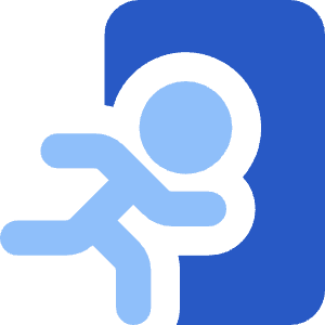 Emergency Exit Icon from Core Flat Set