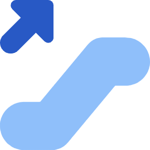 Escalator Up Icon from Core Flat Set