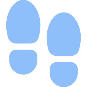 Footprint Icon from Core Flat Set