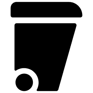 Garbage Bin Icon from Ultimate Bold - Free Set