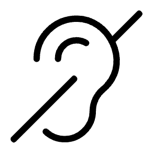 Hearing Disability Icon from Ultimate Light - Free Set