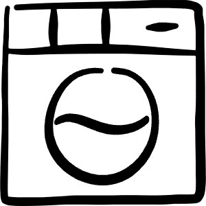 Laundry Washing Machine Icon from Freehand - Free Set