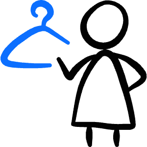 Locker Room Hanger Woman Icon from Freehand Duotone - Free Set