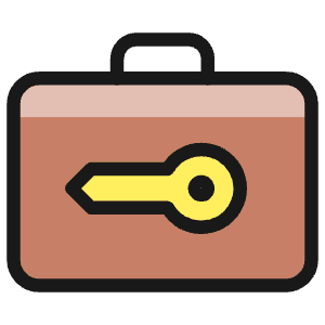 Locker Room Suitcase Key Icon from Ultimate Colors - Free Set