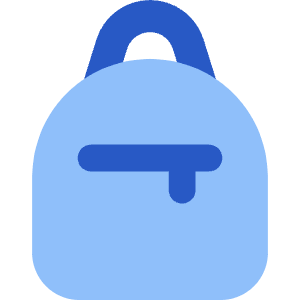 Personal Bag Icon from Core Flat Set
