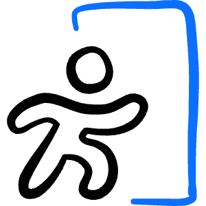Safety Exit Door Icon from Freehand Duotone - Free Set