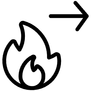 Safety Flame Right Icon from Ultimate Light - Free Set