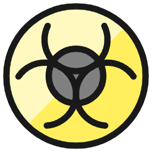 Safety Warning Radioactive Icon from Ultimate Colors - Free Set