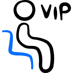 Seat Vip Icon from Freehand Duotone - Free Set