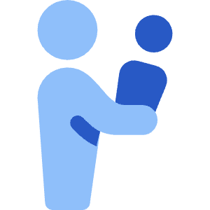 Signage Priority Infant Person Icon from Core Flat Set